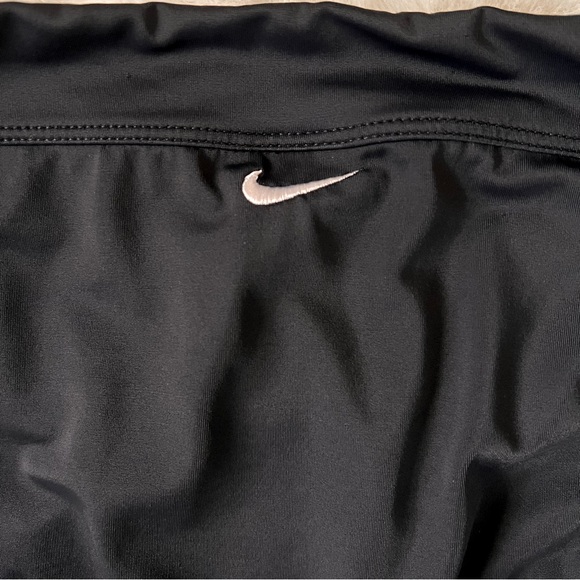 Nike Two Piece Swimsuit Black with Orange and Pink Size 8 - Picture 8 of 15